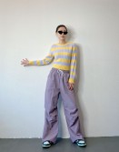 Yellow & Purple Cable Knit #250108